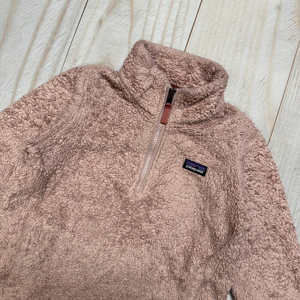 Lot of 2 Patagonia Girls S 7-8 Los Gatos 1/4 Zip Fleece pullover sweater Bundle - Picture 3 of 12